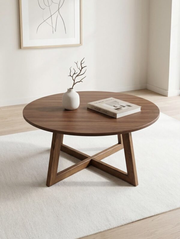 Wooden Round Coffee Table